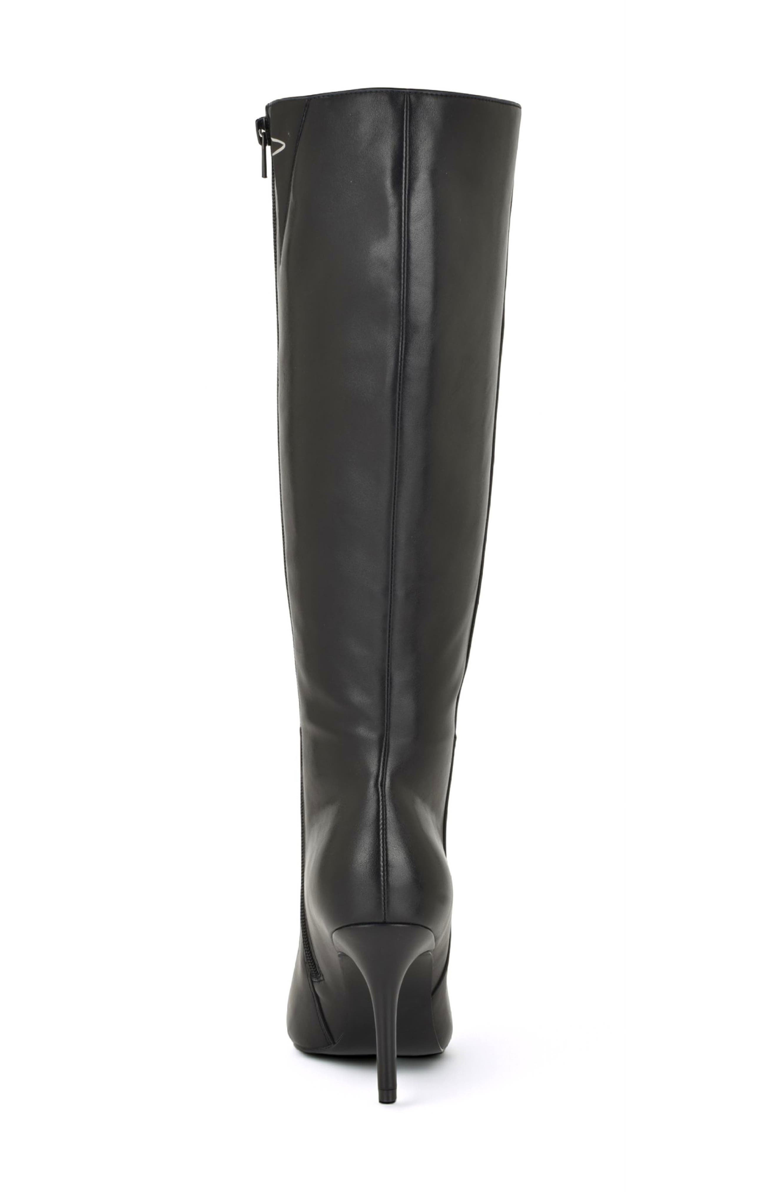 Gerty Wide Calf Knee High Boot, Alternate, color, BLACK