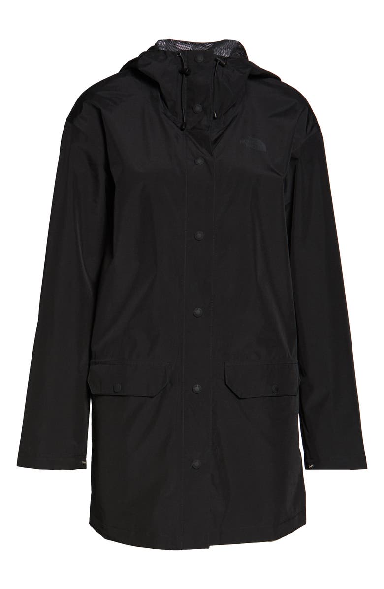 The North Face Woodmont Waterproof Hooded Rain Jacket, Alternate, color, 