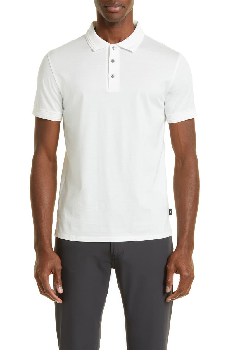 Emporio Armani Rib Collar Polo, Main, color,