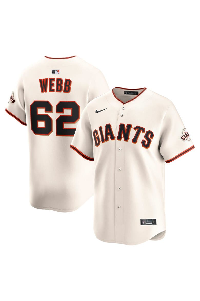 Men's Nike Logan Webb Cream San Francisco Giants Home Limited Player Jersey, Main, color, Cream