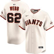 Nike Men's Nike Logan Webb Cream San Francisco Giants Home Limited Player Jersey
