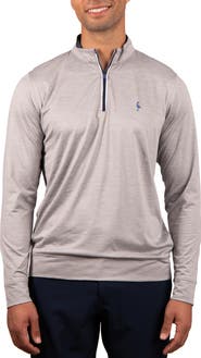 TailorByrd Solid Mesh Quarter Zip Sweater