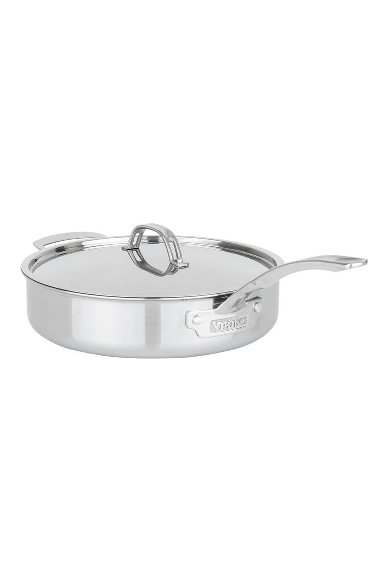 PureGlide Pro 3-Ply 4.5-Quart Sautée Pan with Lid, Main, color, STAINLESS STEEL