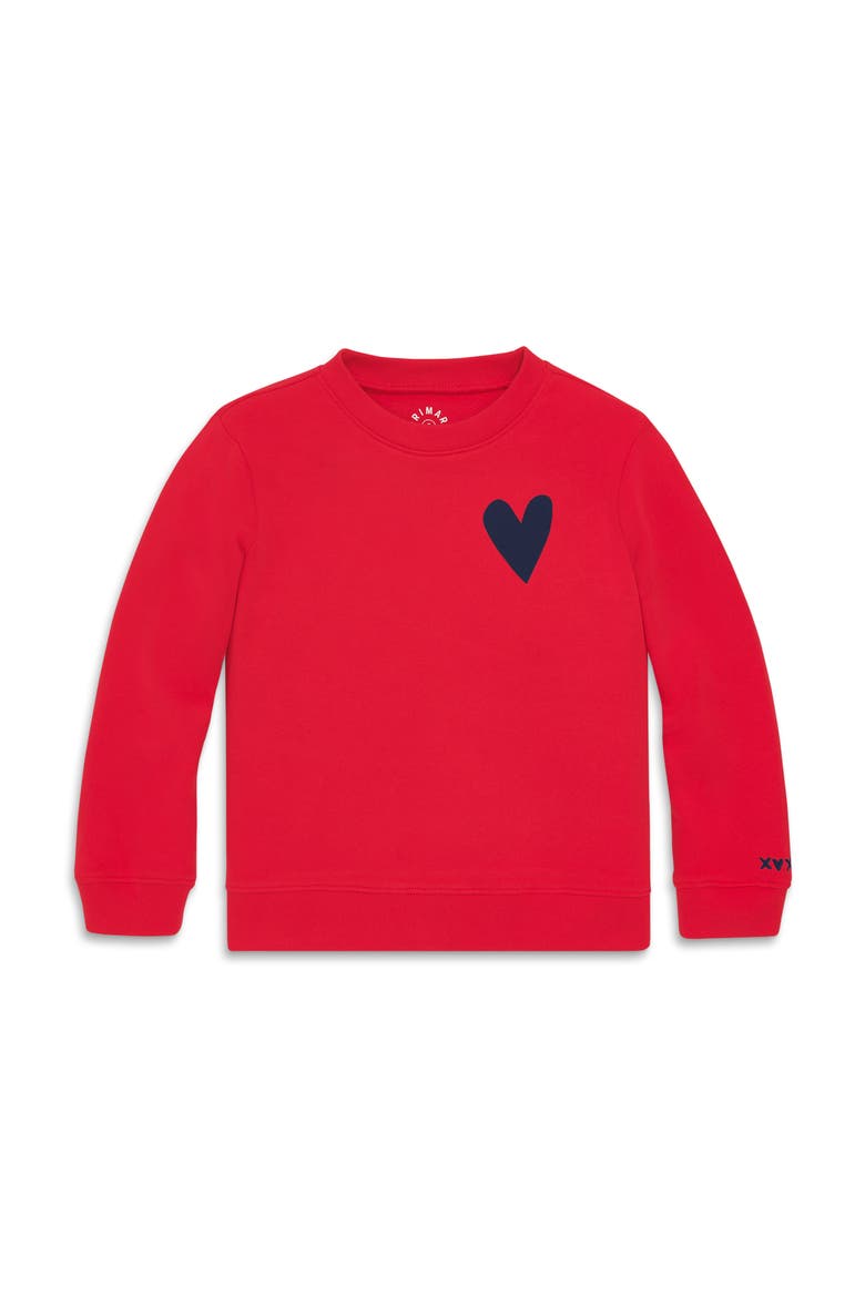 Kids Heart Sweatshirt, Main, color, Lollipop Navy