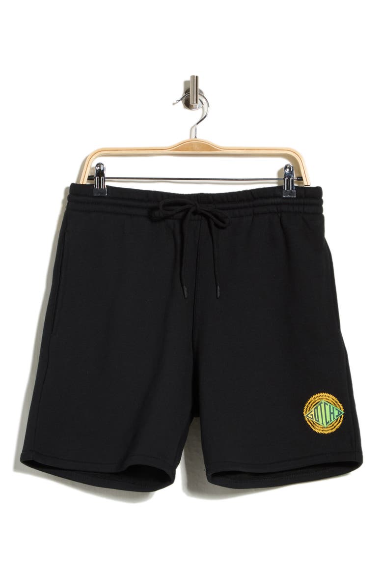 Del Mar Cotton Shorts, Main, color, BLACK