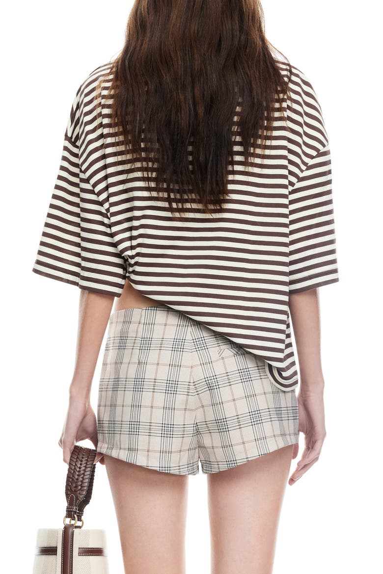 Bloom Stripe T-Shirt, Alternate, color, DARK CHOCOLATE STRIPE