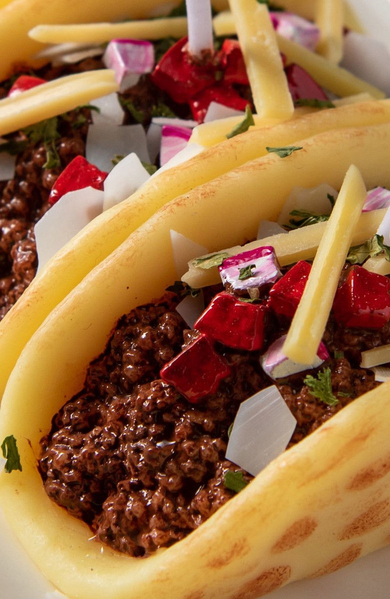 Southlake gifts Taco Candle, Alternate, color, Yellow / Brown