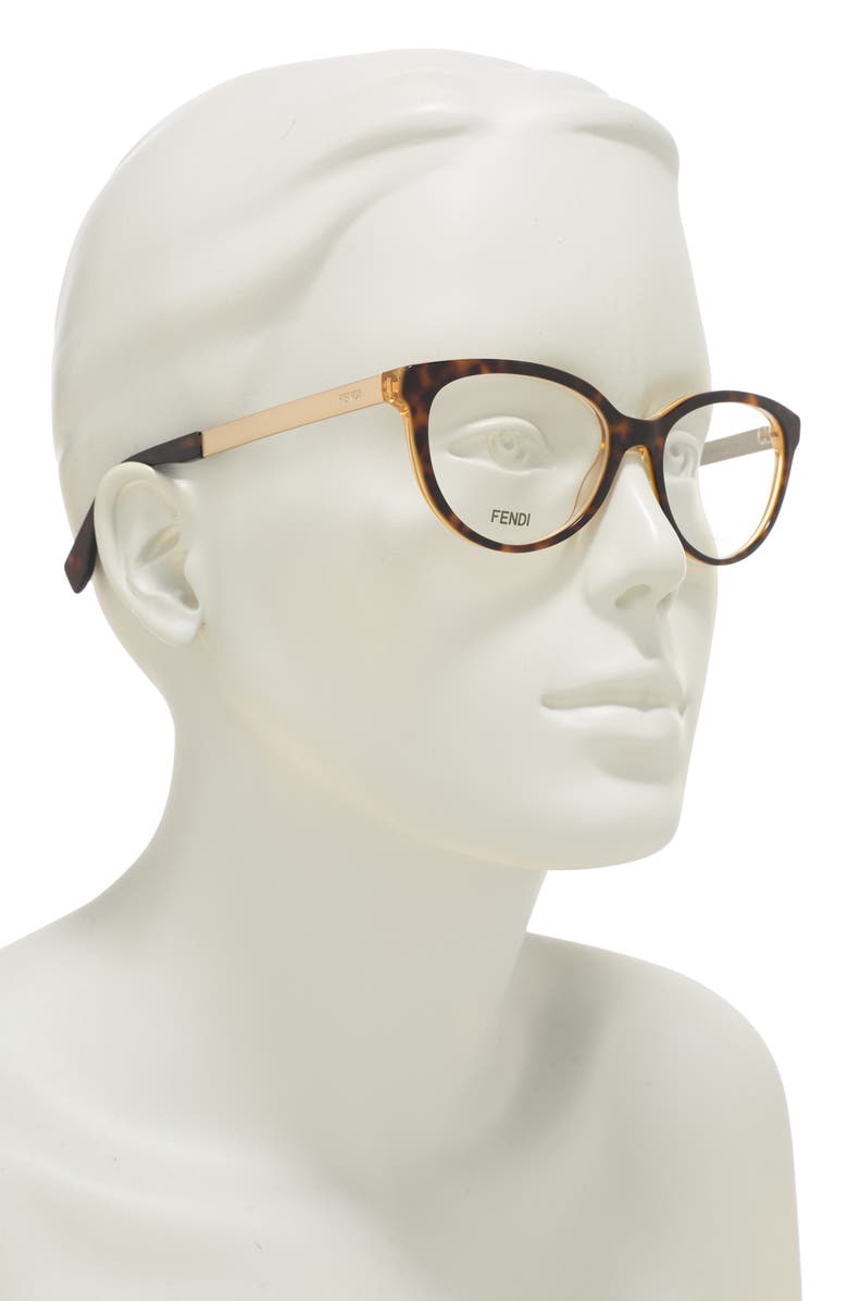 Fendi 53mm Cat Eye Optical Frames, Alternate, color,