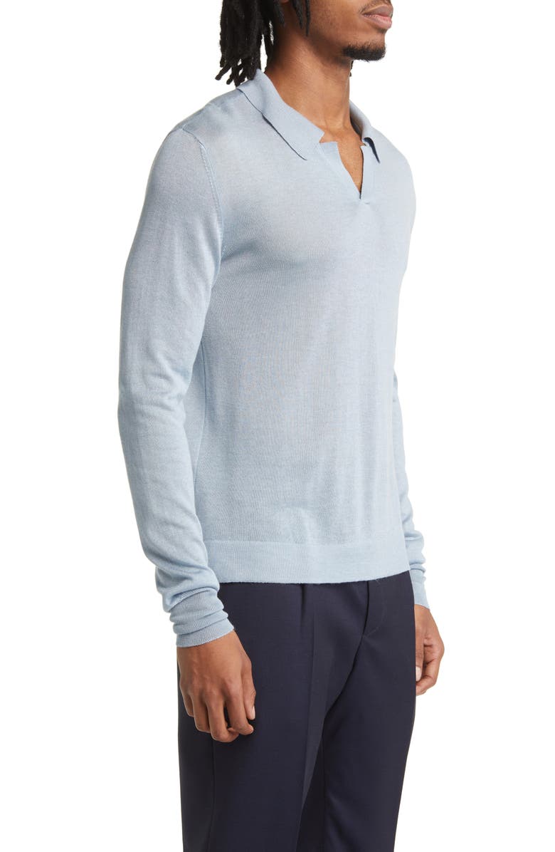 Officine Générale Kit Lyocell & Cashmere Polo, Alternate, color,