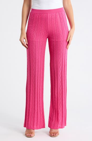 M Missoni Pantalone Pull-On Wide Leg Pants in Fuxia Tones at Nordstrom Rack, Size Small