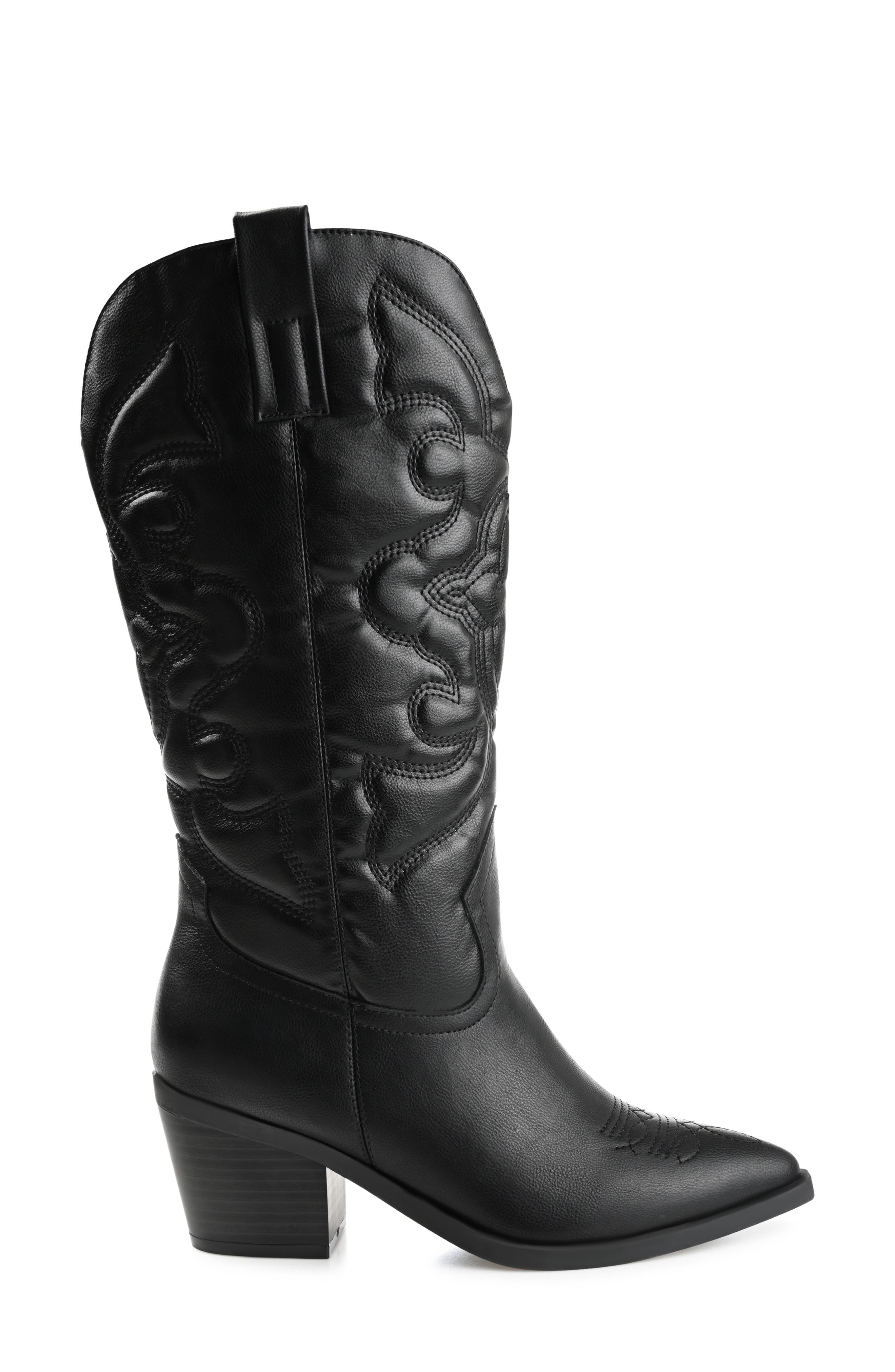 Chantry Western Boot, Alternate, color, BLACK