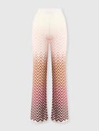 Missoni Trousers In Cotton And Viscose Chevron Dégradé