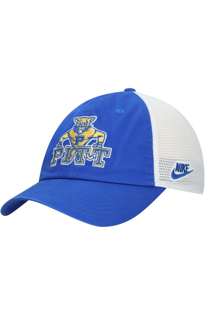 Nike Men's Nike Royal/White Pitt Panthers Vintage Club Trucker Adjustable Hat, Main, color, Royal