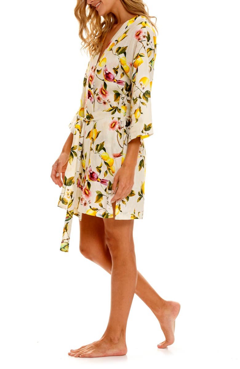 The Lazy Poet Lola Palermo Eternon Linen Robe, Alternate, color, 