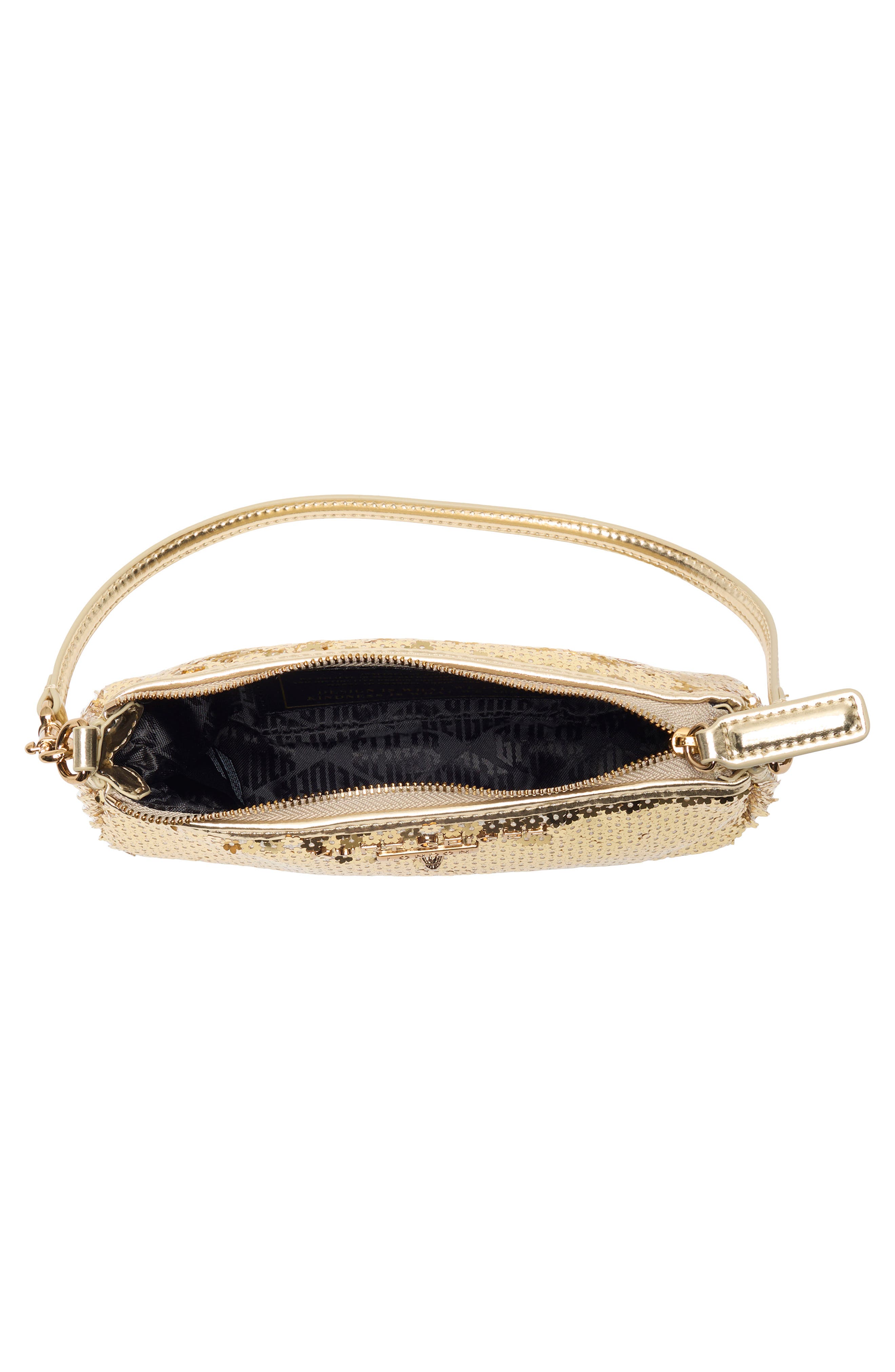 Kurt Geiger London Small Highgate Wristlet Bag, Alternate, color, Gold