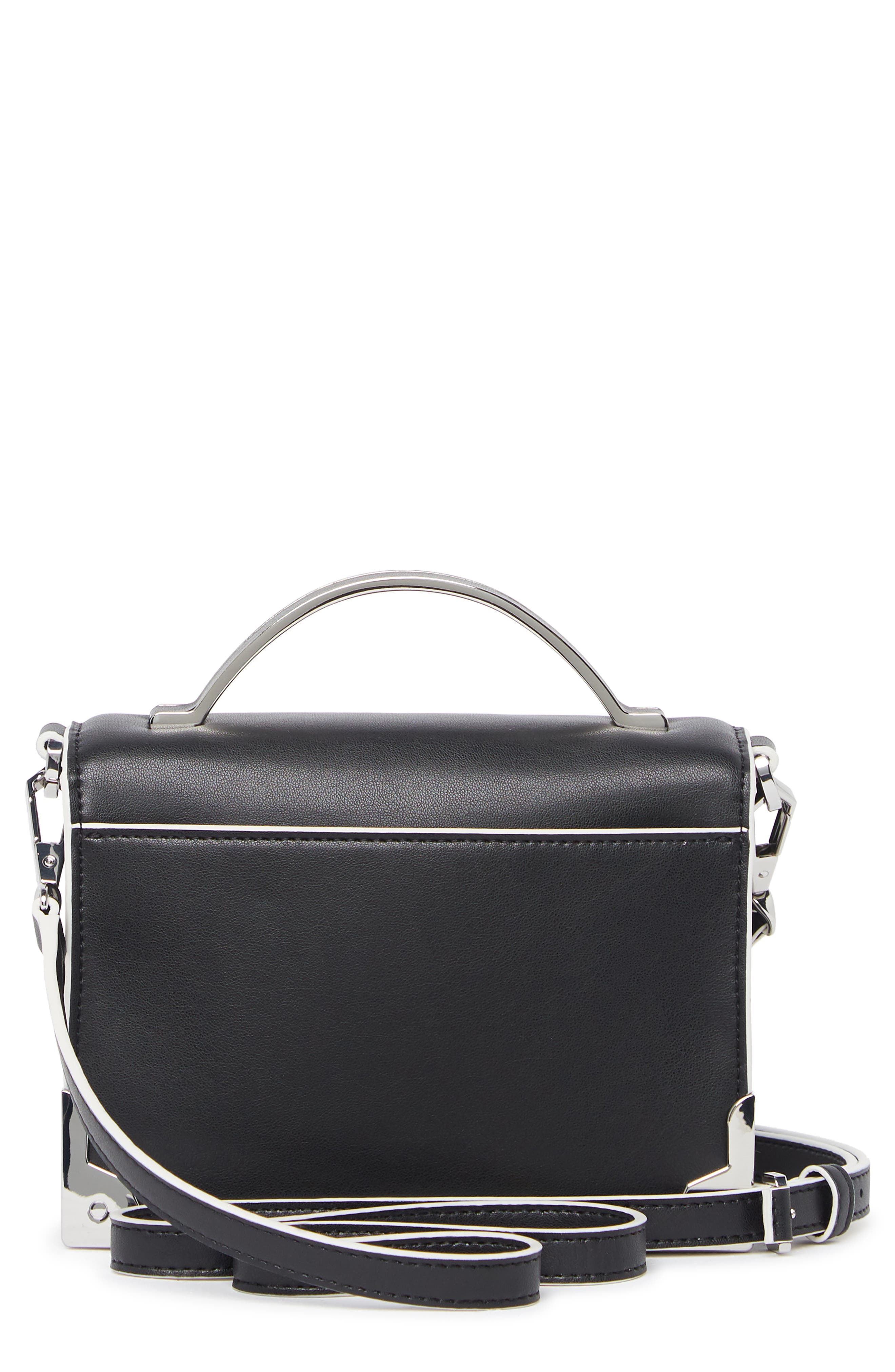 DKNY Jaxone Leather Small Flap Crossbody Bag, Alternate, color, 