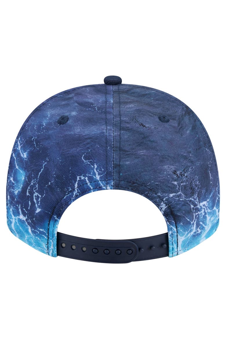Men's New Era  Light Blue Los Angeles Dodgers Deep Water Pre-Curved 9FIFTY A-Frame Snapback Hat, Alternate, color, Light Blue