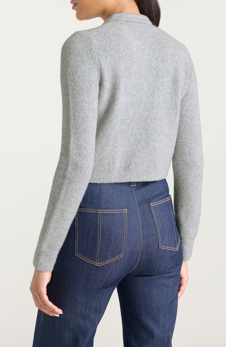 Cinq à Sept Allura Cardigan, Alternate, color, Heather Grey/Clear