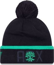 New Era Men's New Era Black Austin FC Wordmark Kick Off Cuffed Knit Hat with Pom