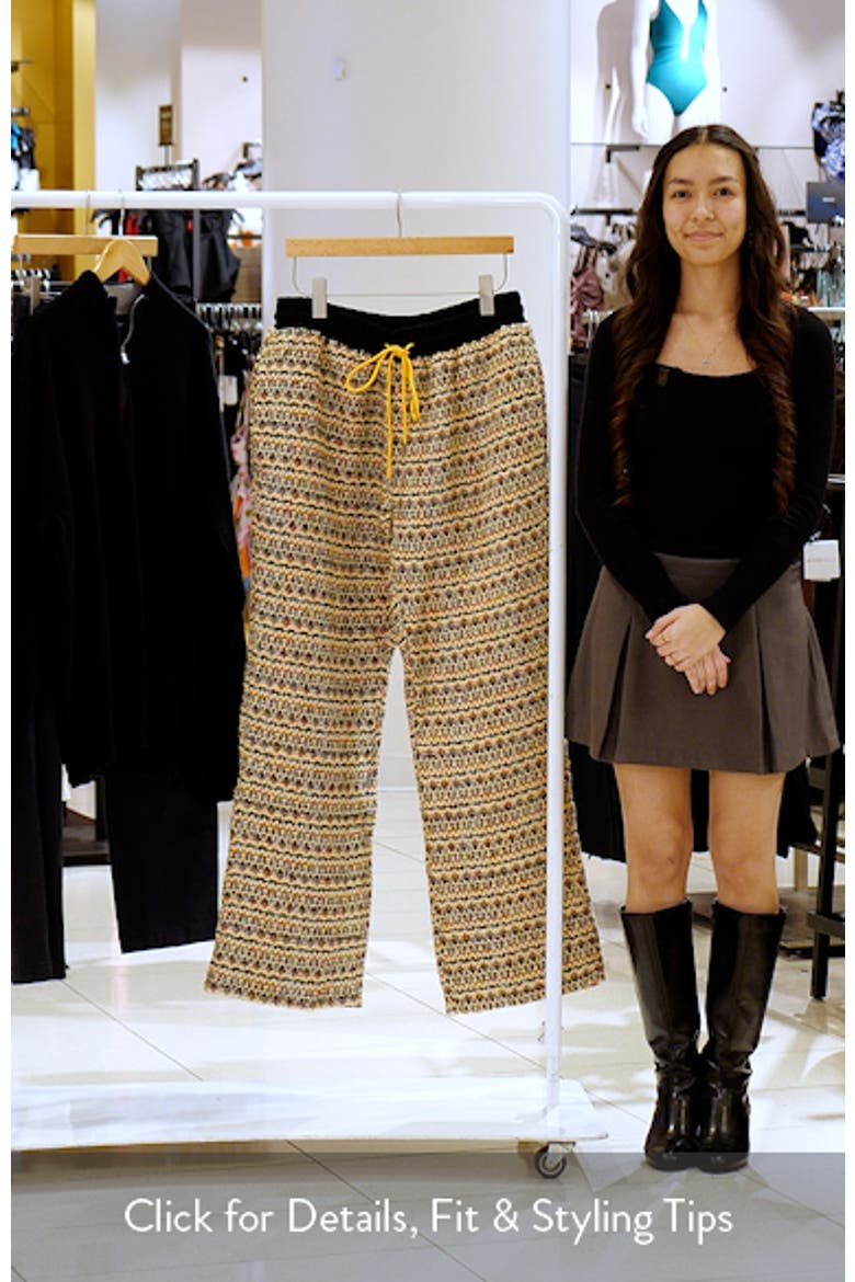 Tweed Drawstring Pants video