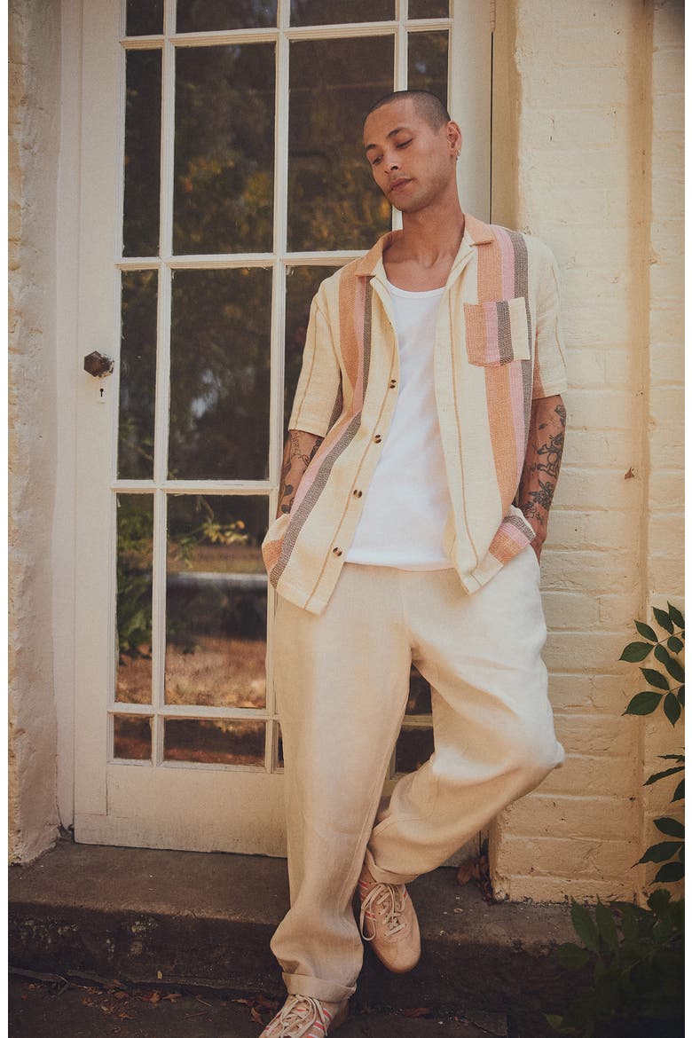 Men's Linen Pant, Alternate, color, OATMEAL
