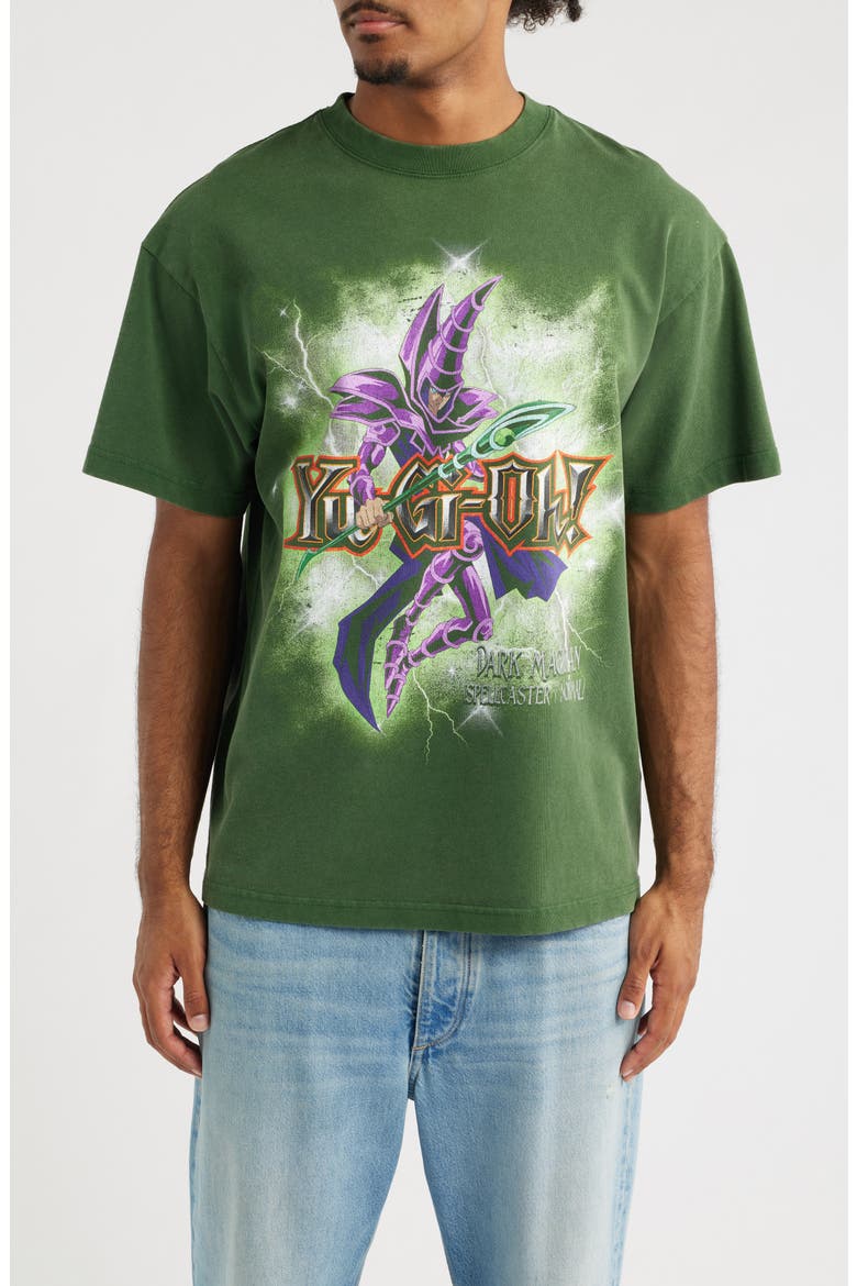PA Yu-Gi-Oh Spellcaster Graphic T-Shirt, Main, color, GREEN WASH