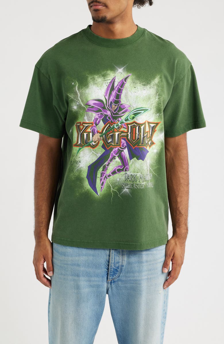 ID Supply Co PA Yu-Gi-Oh Spellcaster Graphic T-Shirt, Main, color, Green Wash