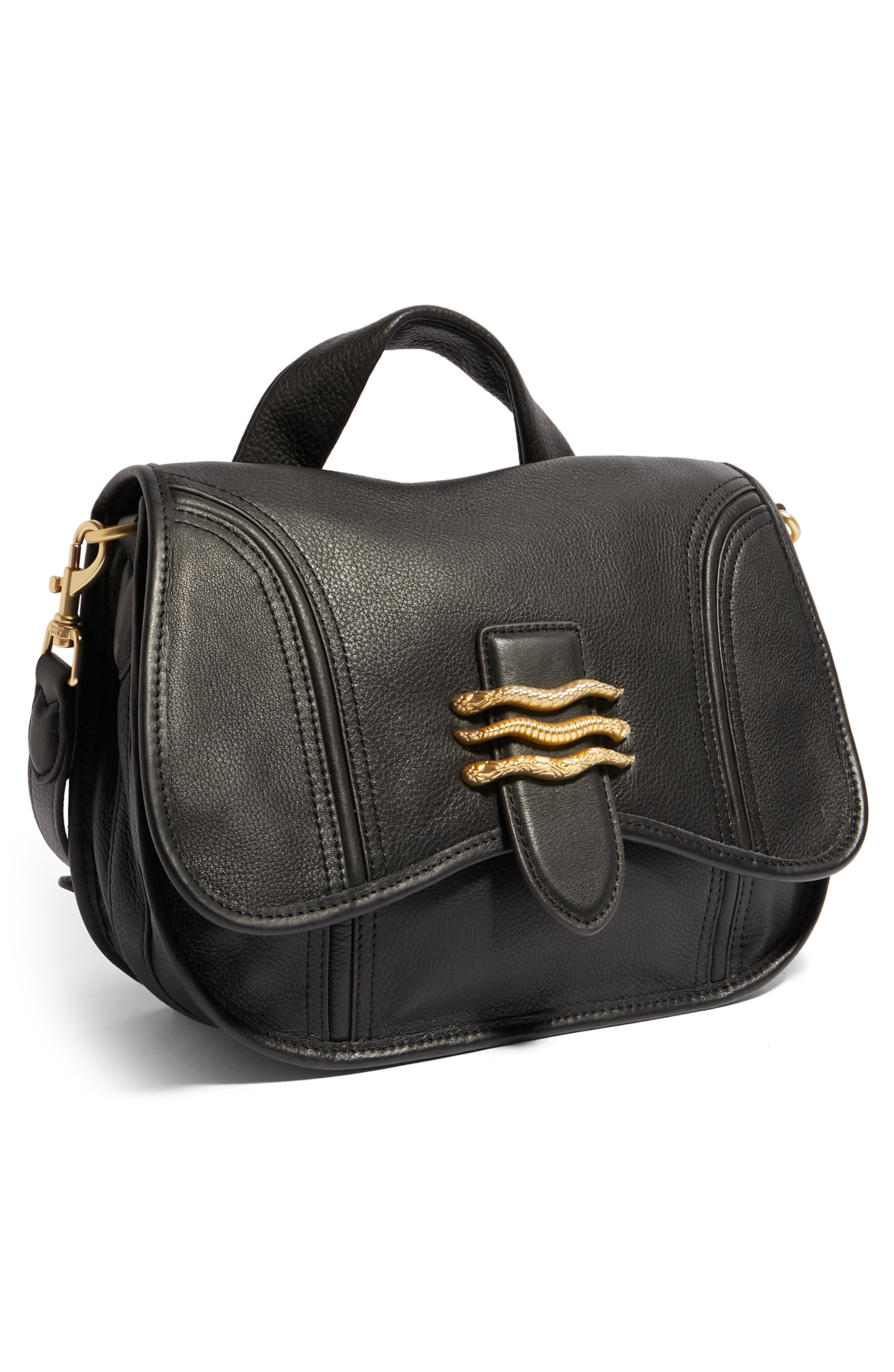 Aimee Kestenberg Fierce & Fab Leather Saddle Bag, Alternate, color, 