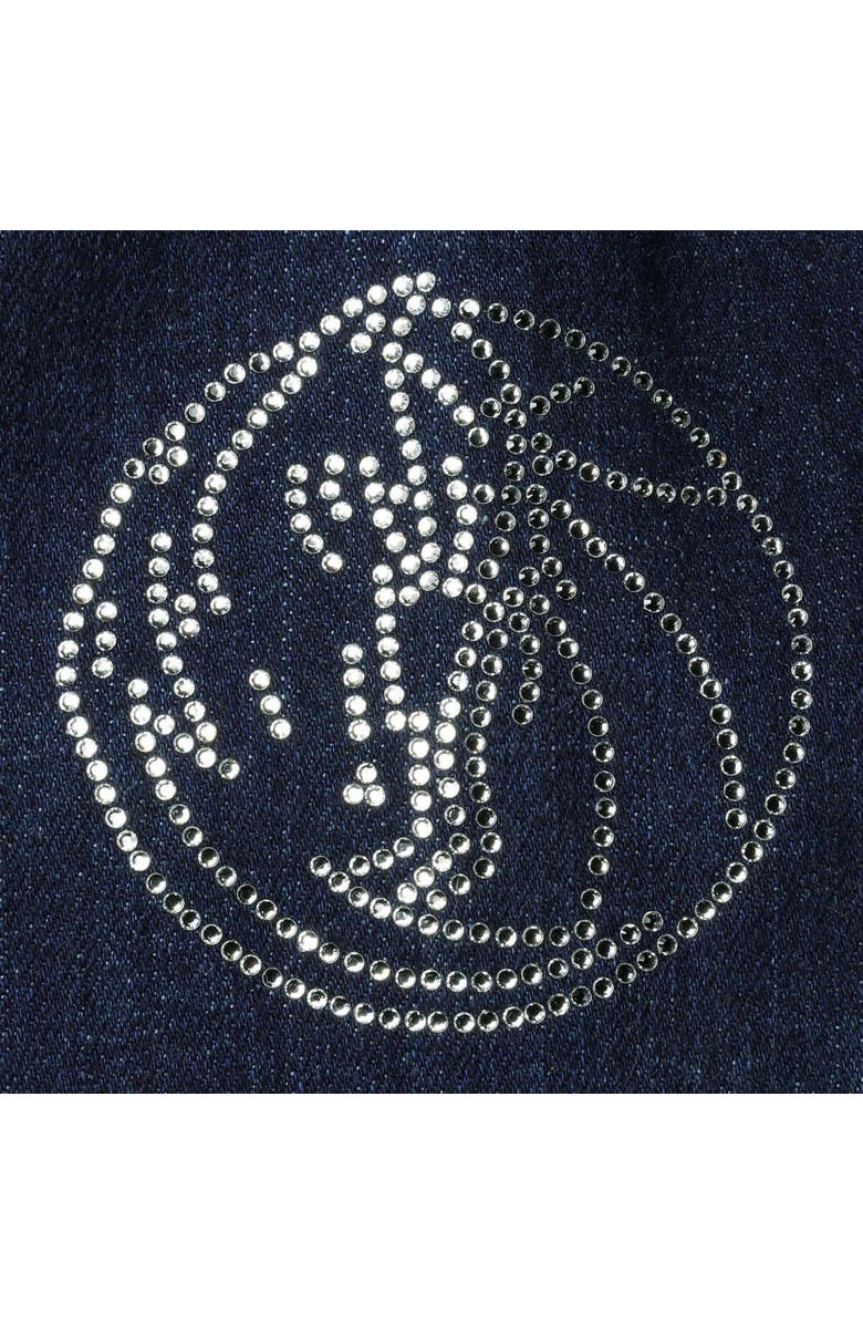 LUSSO Women's Lusso Blue Dallas Mavericks Georgie Swarovski Crystals Button-Up Denim Jacket, Alternate, color, Blue