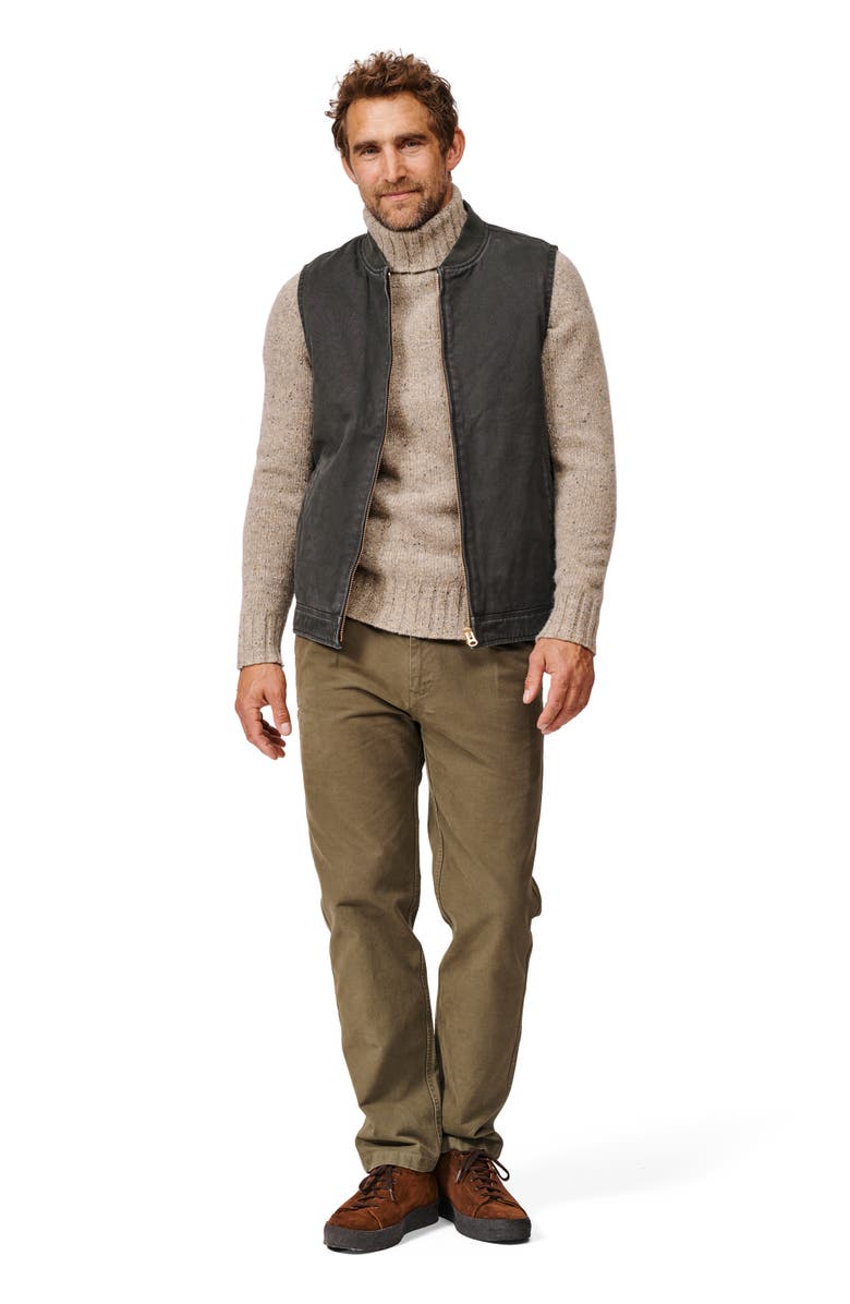 Aubin Duke Canvas Gilet Vest, Alternate, color, Washed Black