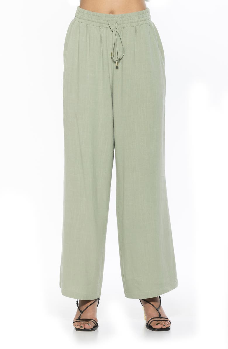 Alexia Admor Xila Wide Leg Pants, Main, color, Sage