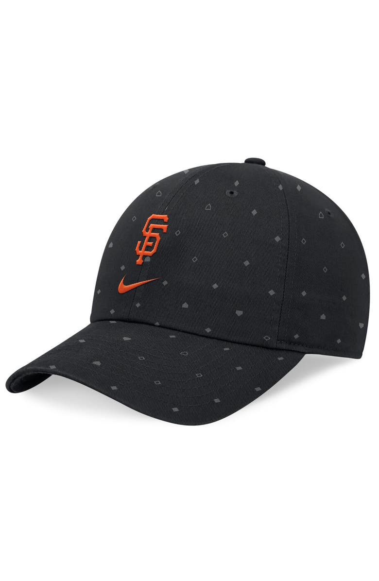 Nike Men's Nike Black San Francisco Giants Primetime Print Club Adjustable Hat, Main, color,