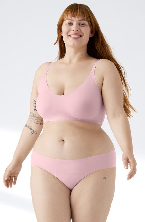 True & Co. True & Co True Body Lift Triangle Convertible Strap Bra In Pink