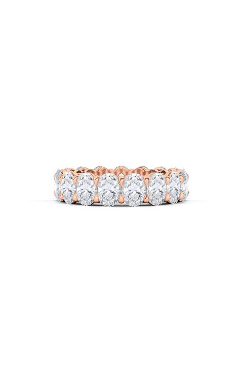 Oval Cut Lab Grown Diamond Eternity Band