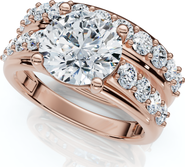Bliss Diamond Certified 2 1/2Ct Diamond Engagement Wedding Ring Set 1