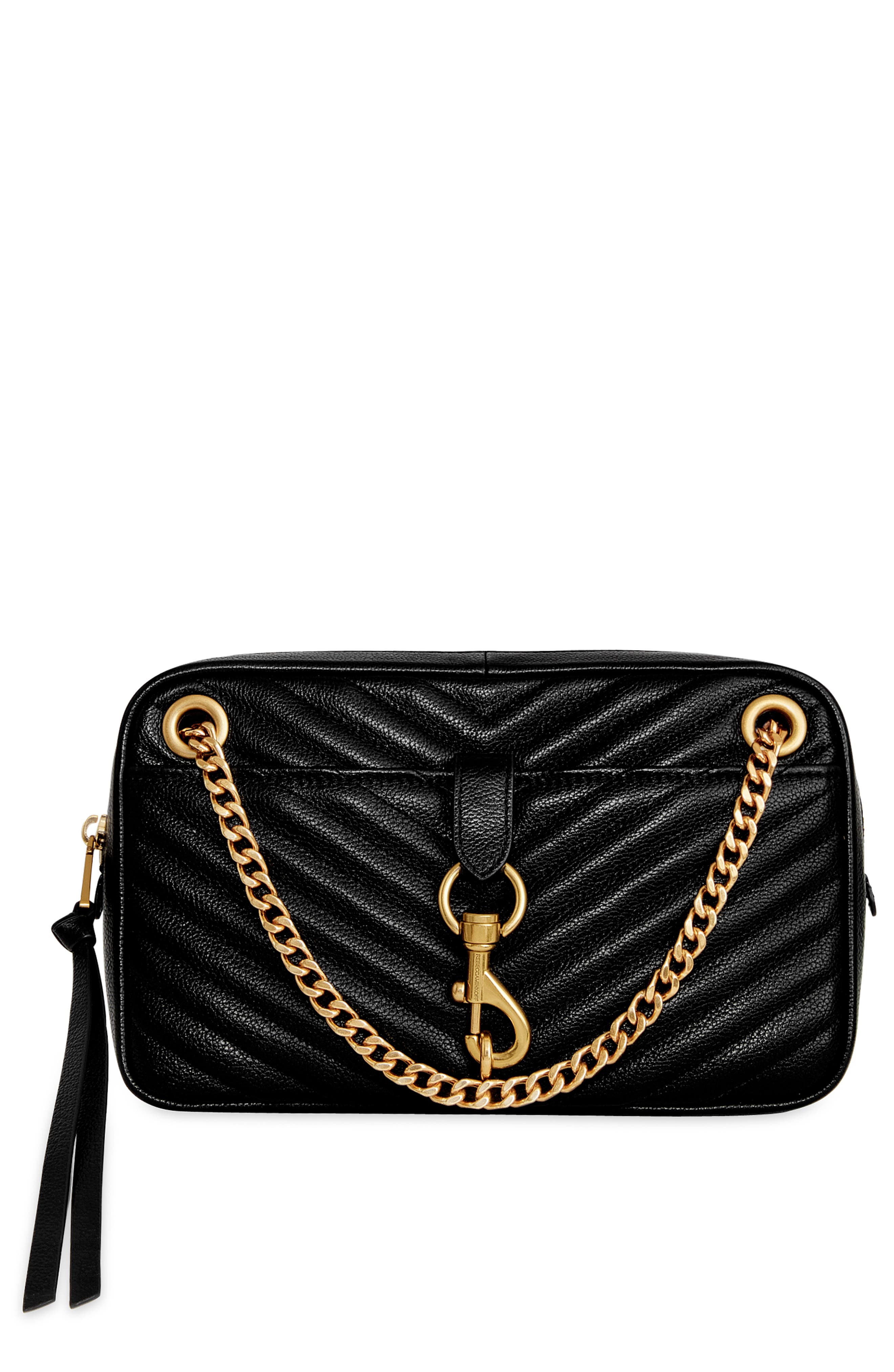Rebecca Minkoff Edie Top Zip Shoulder Bag, Main, color, 