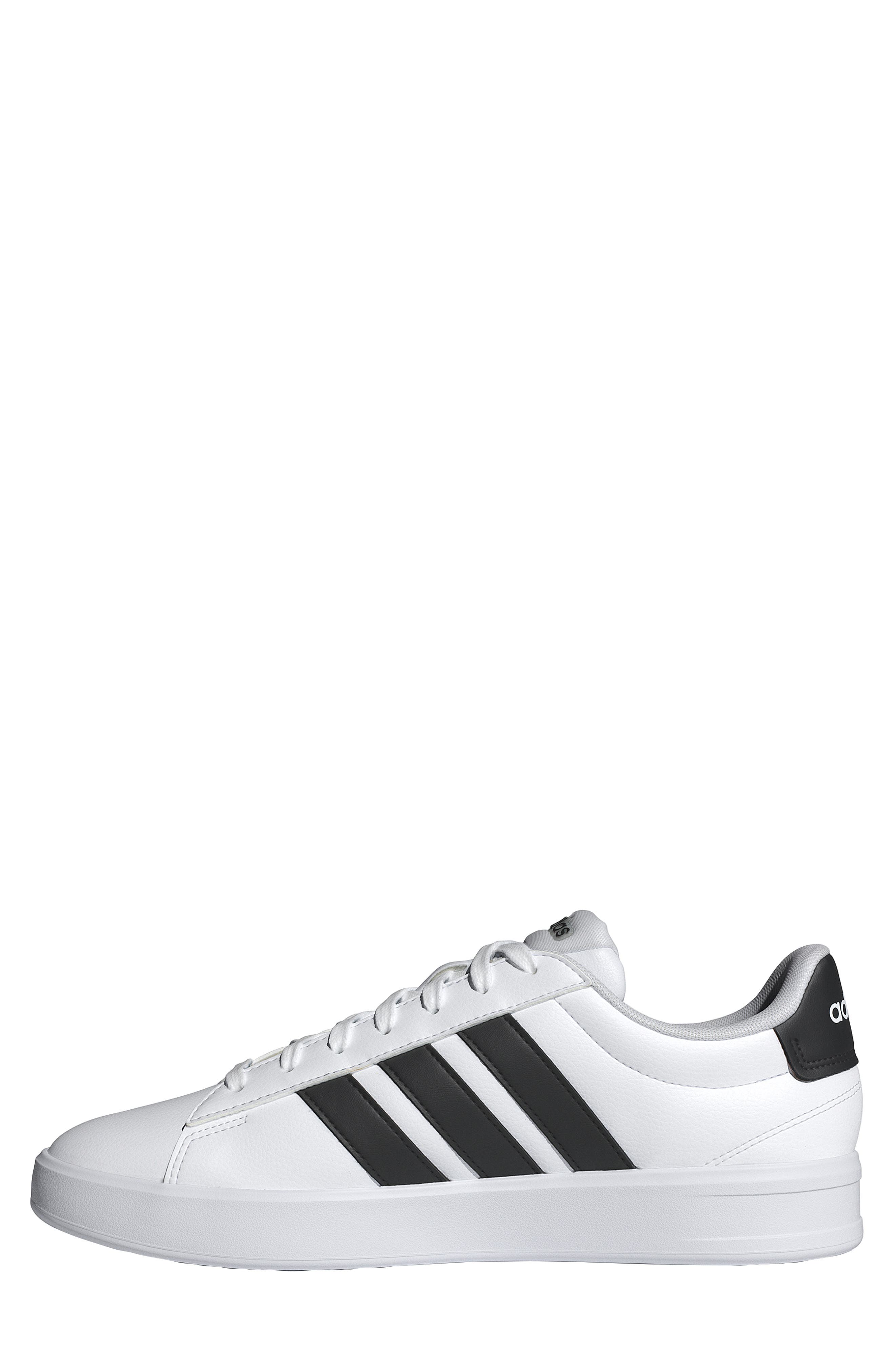 adidas Grand Court Sneaker, Alternate, color, White/ Core Black/ White