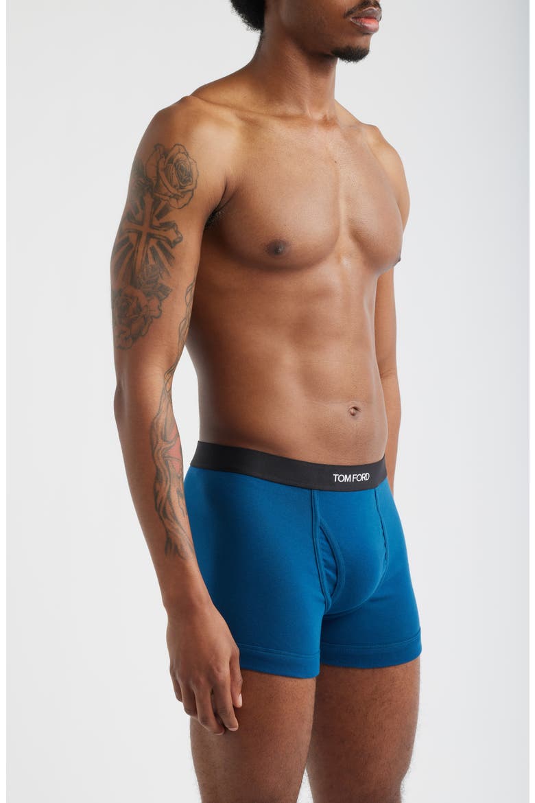 2-Pack Cotton Jersey Boxer Briefs, Alternate, color, NAVY / OCEAN BLUE