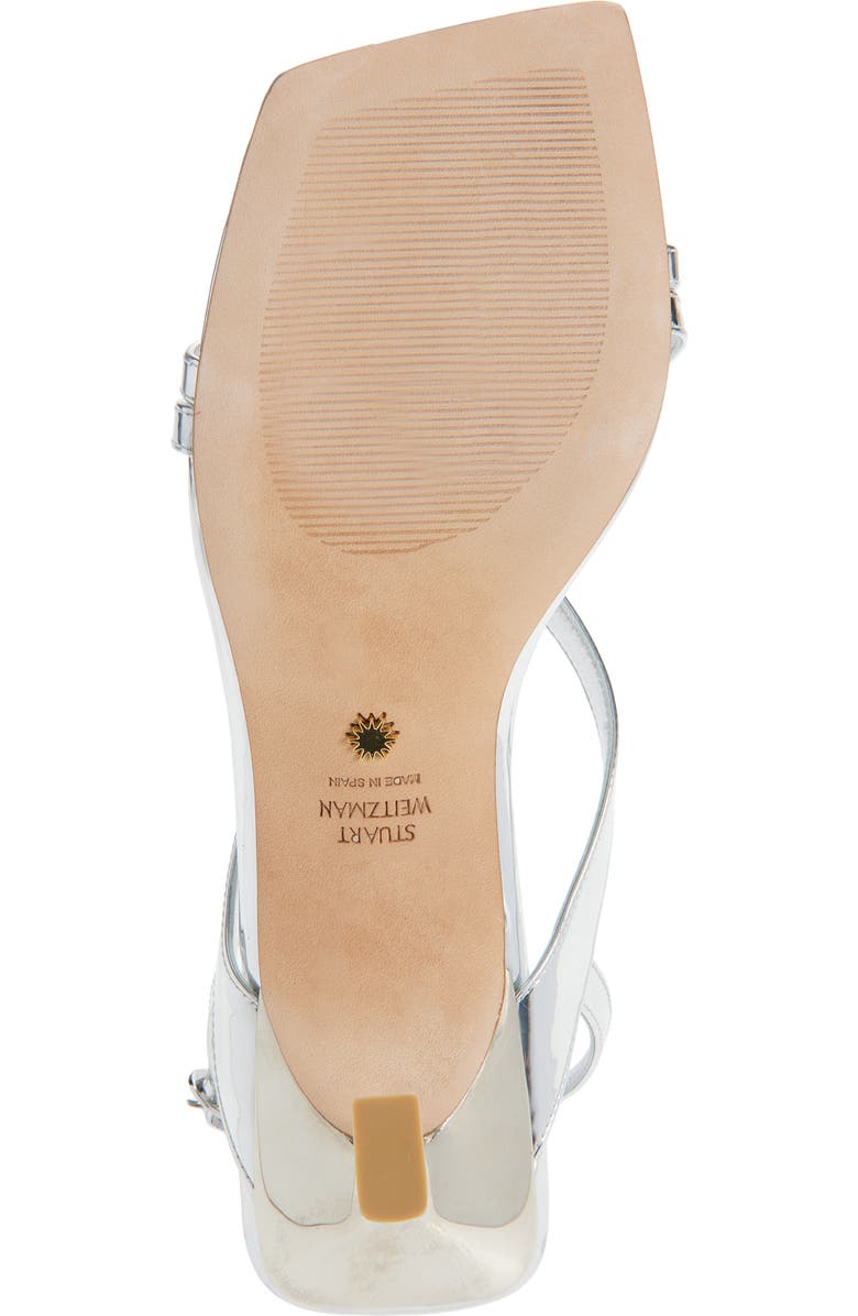 Stuart Weitzman Oasis 50 Slingback Sandal, Alternate, color, Silver