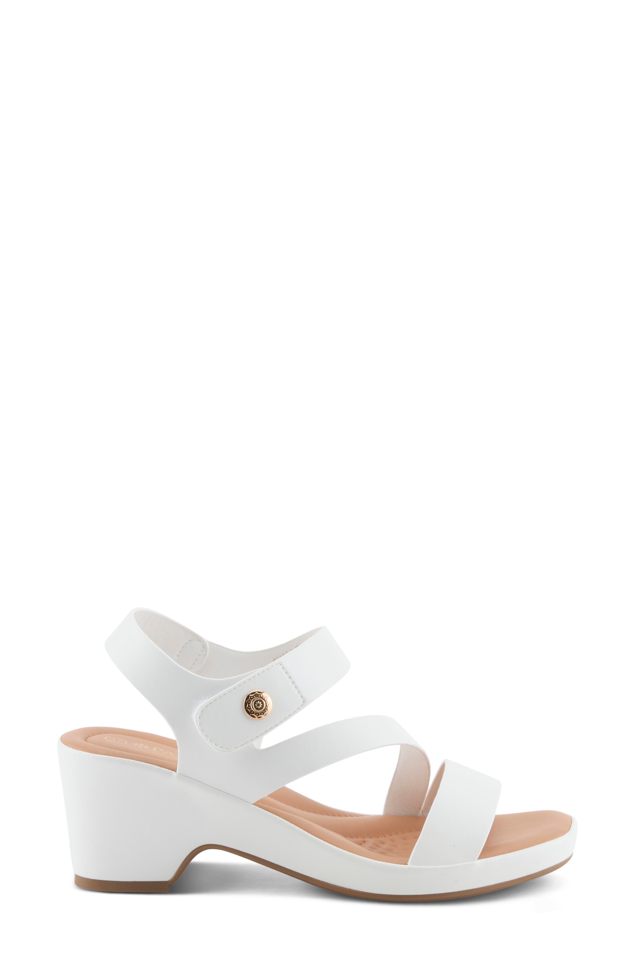 Guillen Sandal, Alternate, color, WHITE