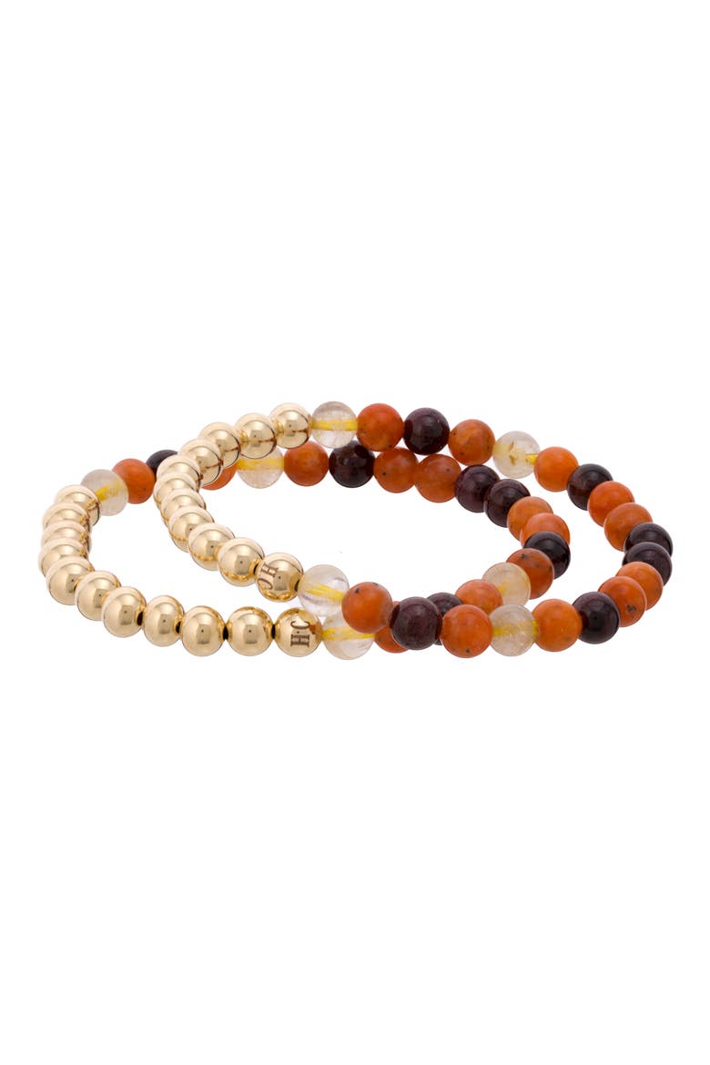 N33 After Dark/Intimacy Set of 2 Healer's Bracelets, Alternate, color, YELLOW GOLD