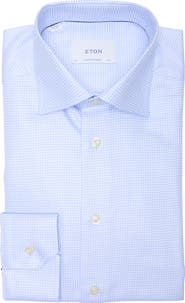 Eton Contemporary Fit Houndstooth Dress Shirt