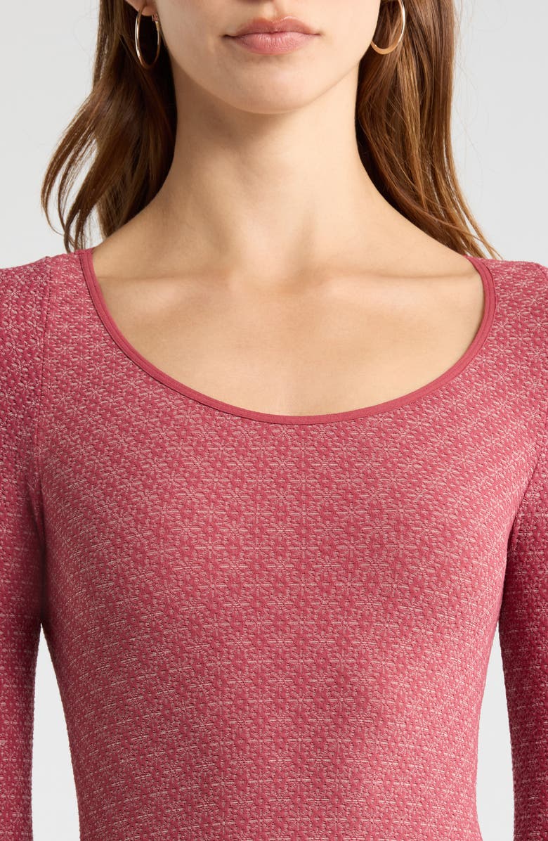 Free People Love Letter Long Sleeve Top, Alternate, color, Dreamy Mulberry