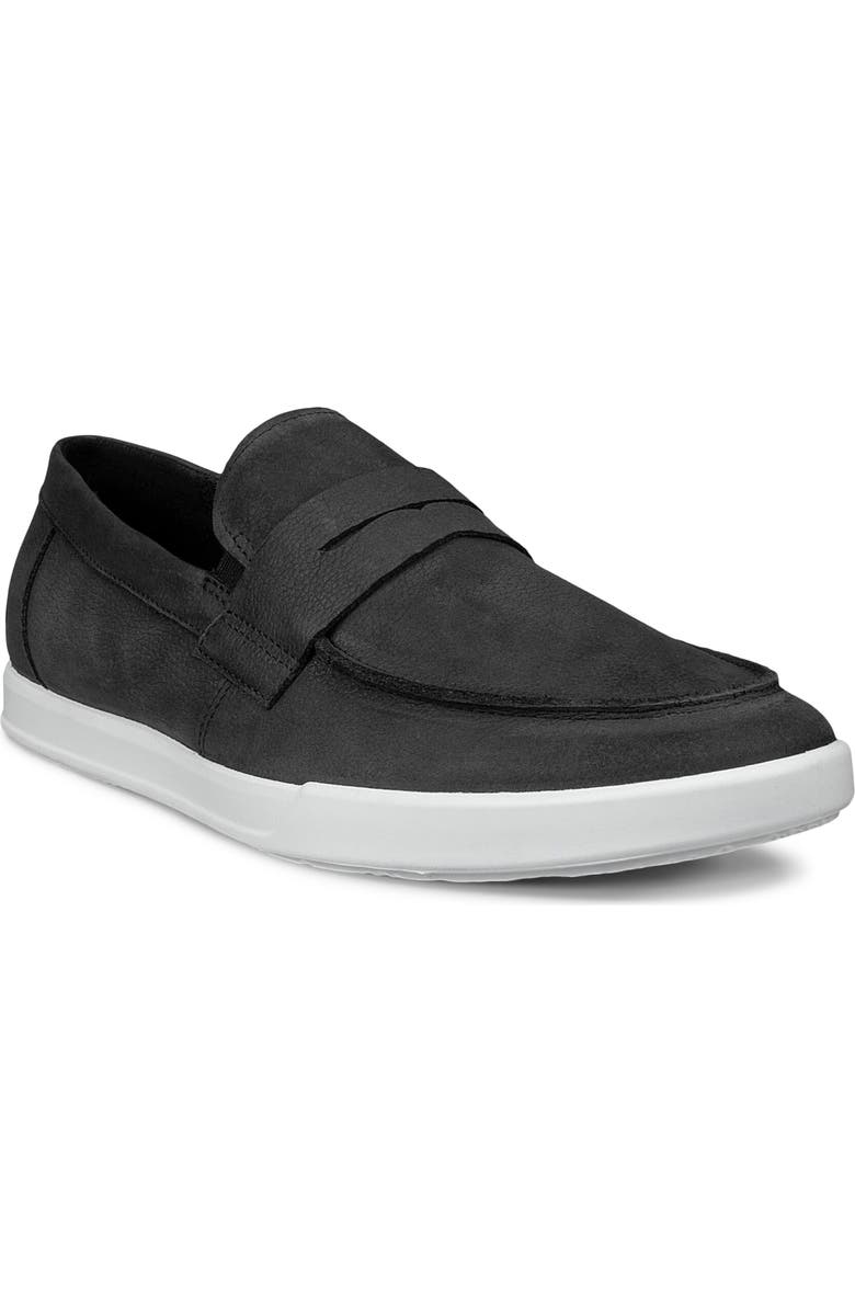 ECCO Travel Penny Loafer, Main, color, Black