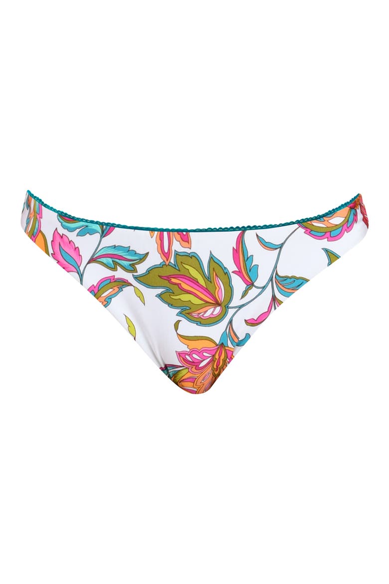 Wild Vines French Cut Bikini Bottoms, Alternate, color, WHITE MULTI