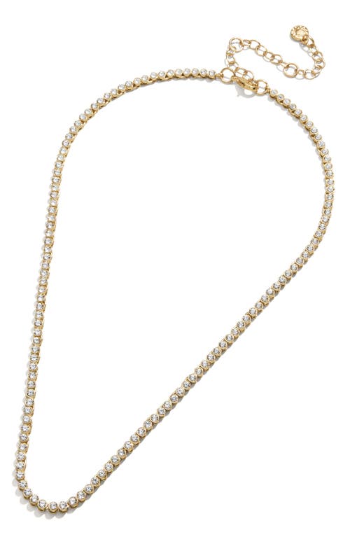 Baublebar Amanda Tennis Necklace In Clear/gold
