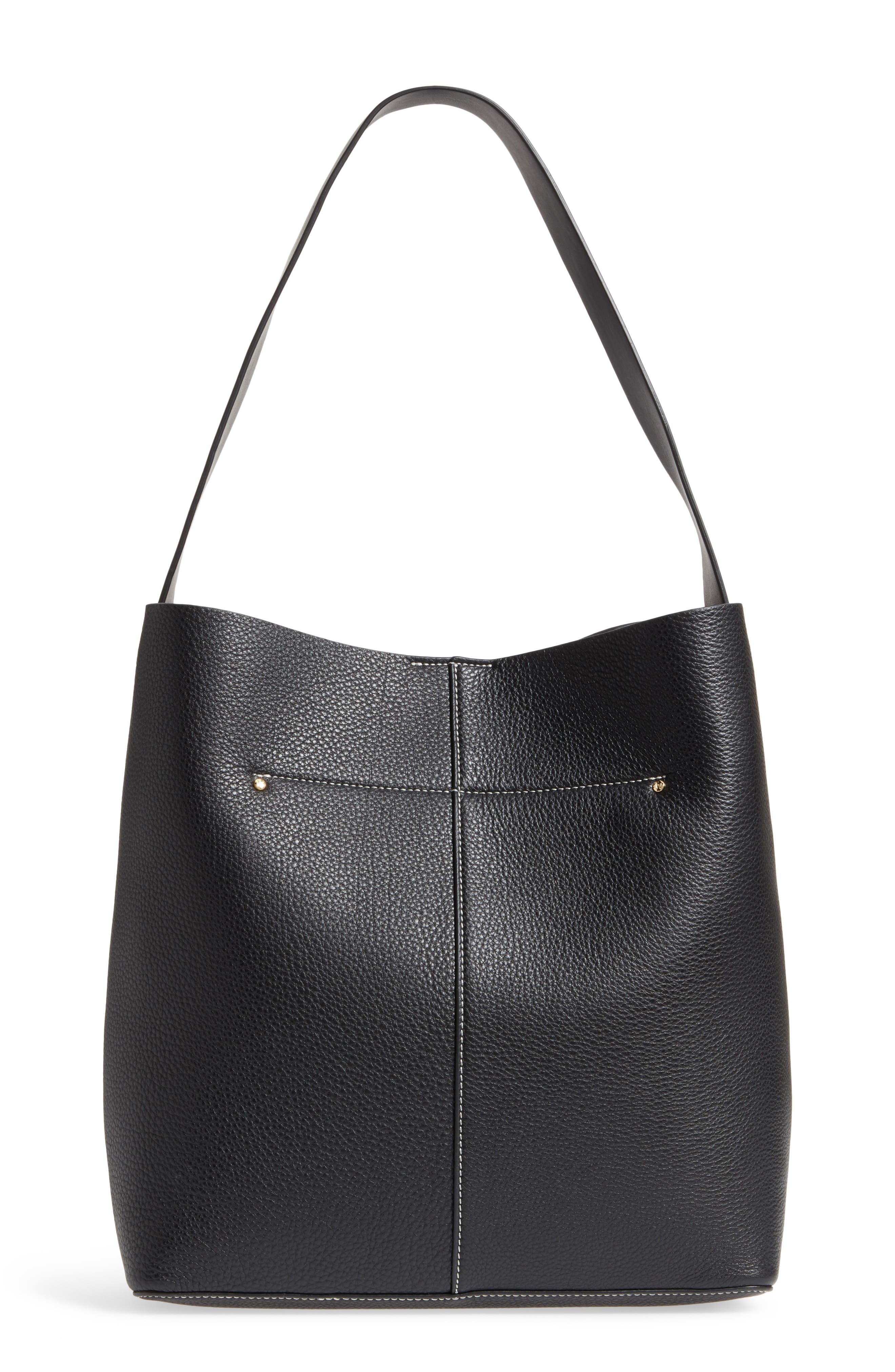 Frances Valentine Large Leather Shoulder Bag, Alternate, color, 