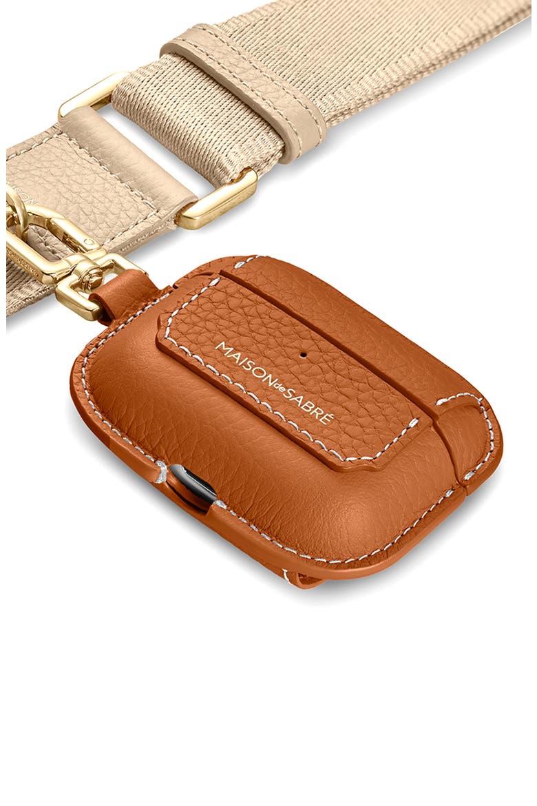 The AirPods Pro 3 Case Charm, Alternate, color, Pecan Brown