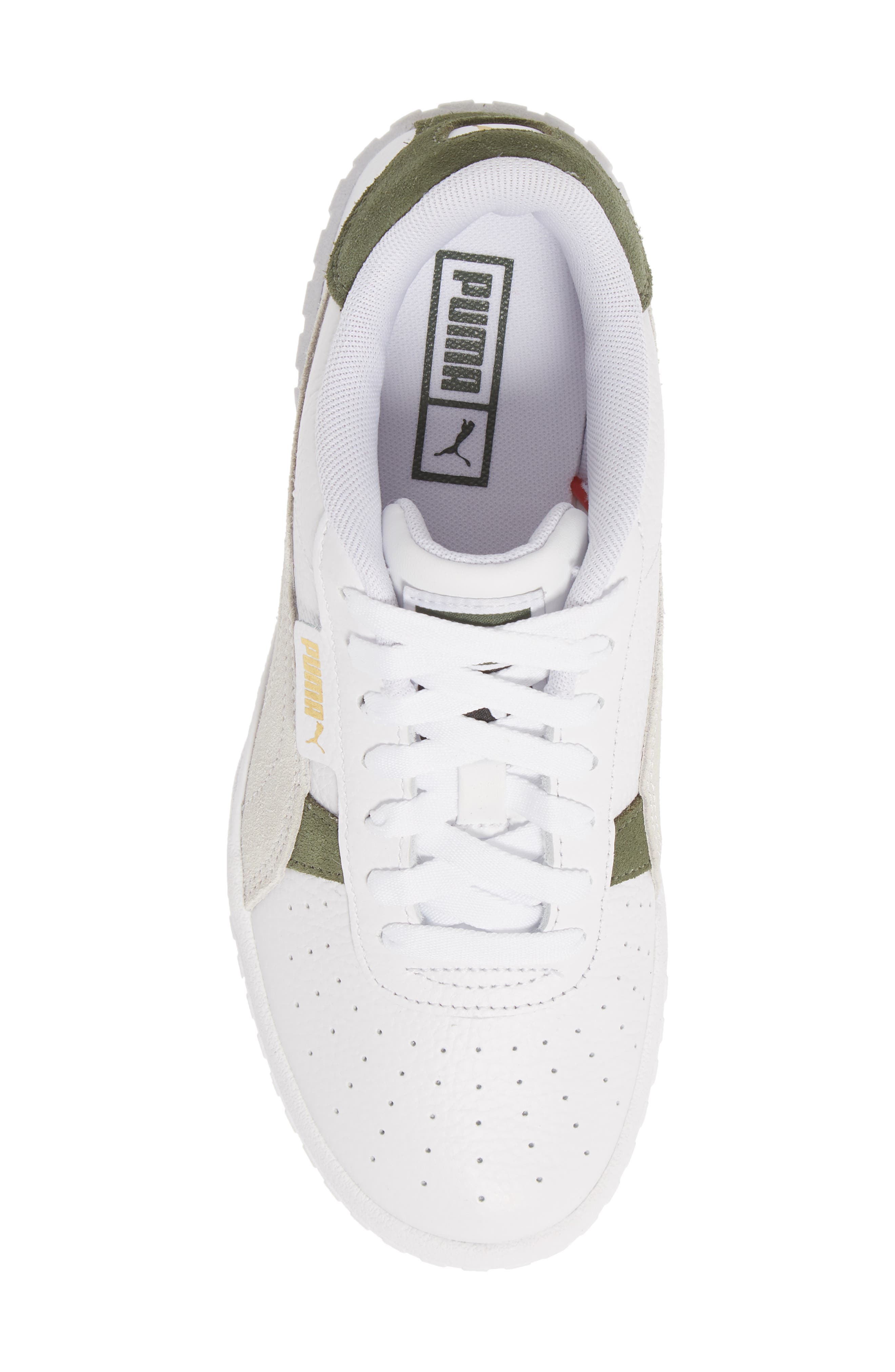 PUMA Cali Wedge Mix Sneaker, Alternate, color, Puma White/ Thyme