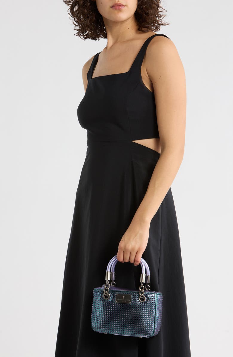 Kurt Geiger London Mini Brixton Fabric Handbag, Alternate, color, Blue